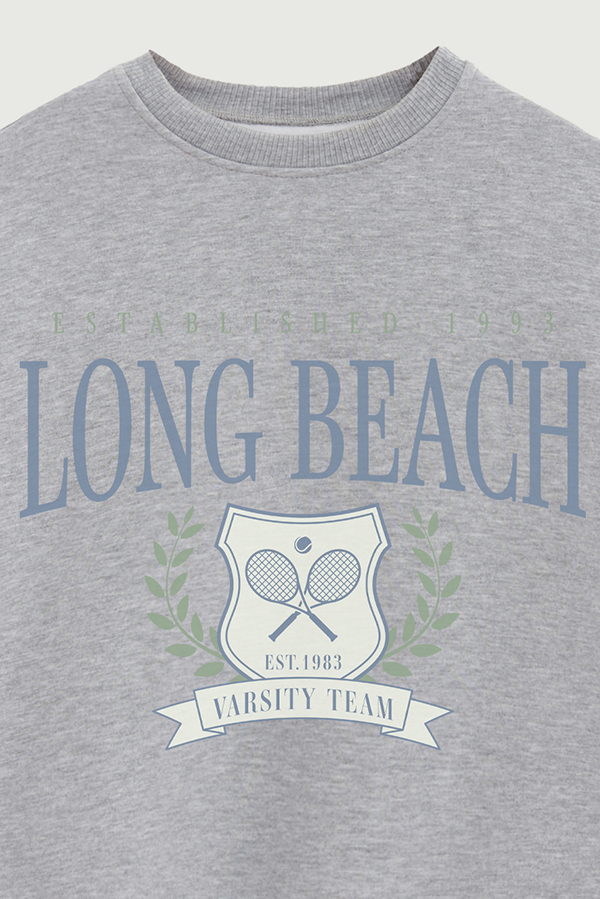 BUZO CREWNECK ESTAMPADO VARSITY LONG BEACH