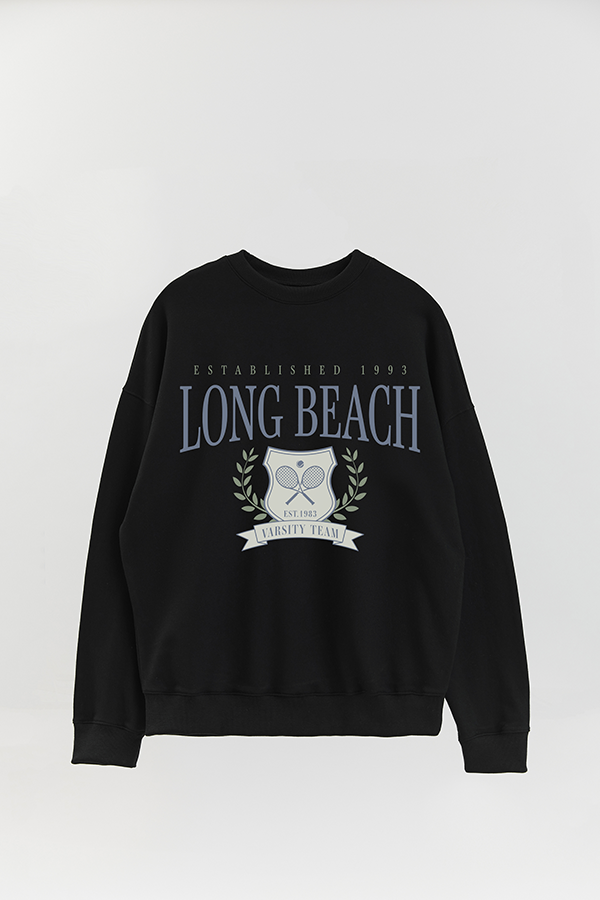 BUZO CREWNECK ESTAMPADO VARSITY LONG BEACH