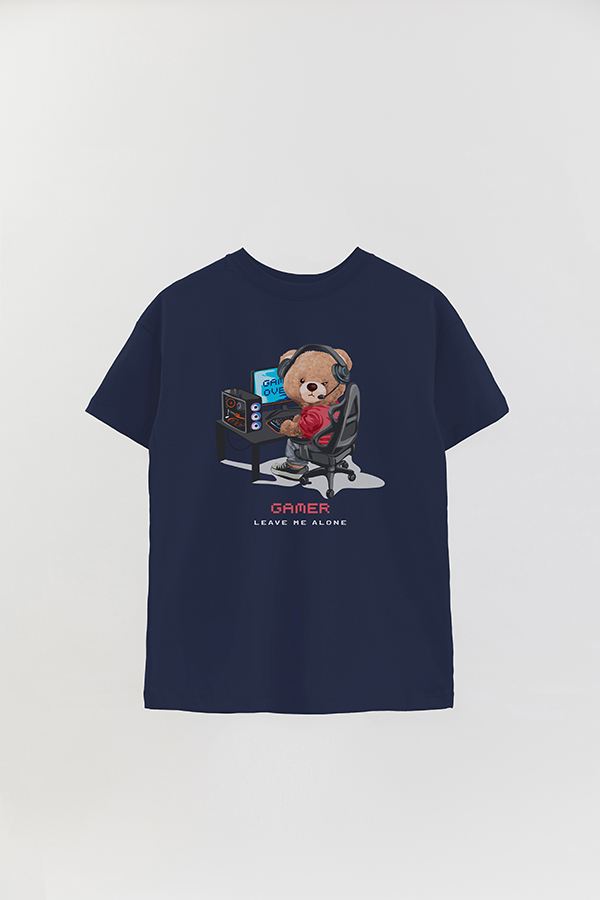 REMERA OVER ESTAMPADA UNISEX TEDDY GAMER