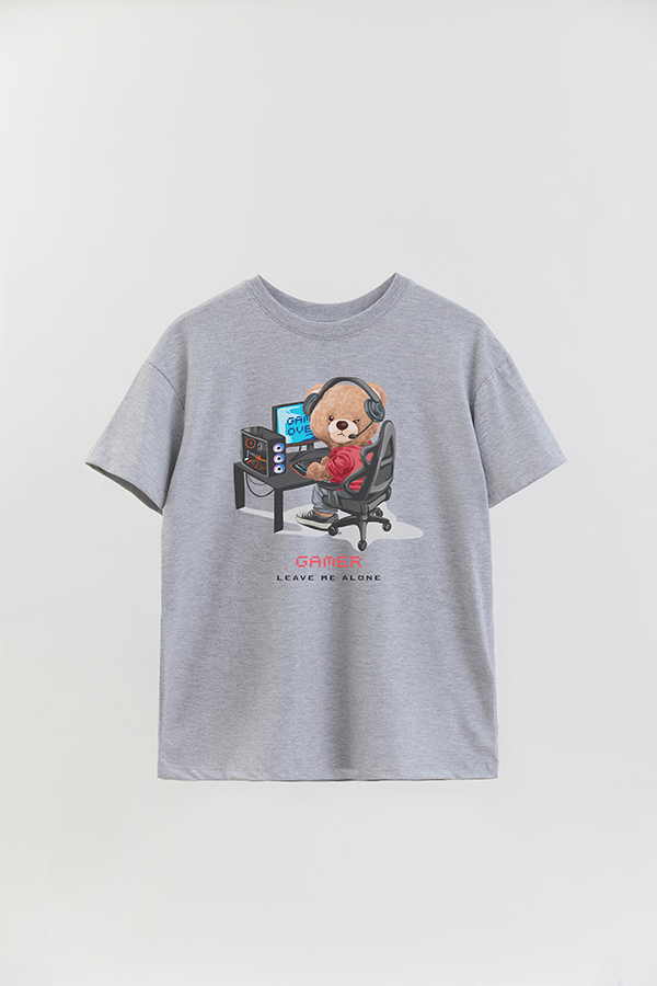 REMERA OVER ESTAMPADA UNISEX TEDDY GAMER