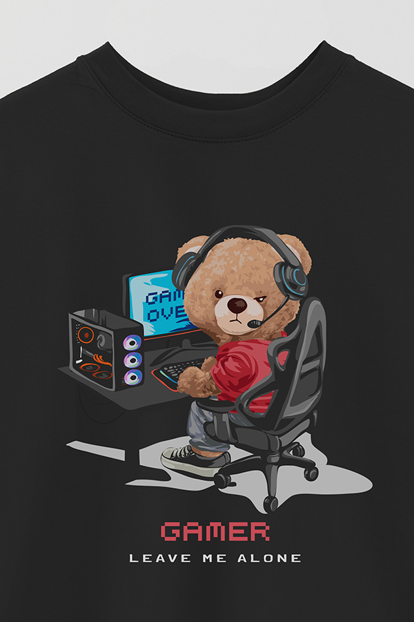 REMERA OVER ESTAMPADA UNISEX TEDDY GAMER