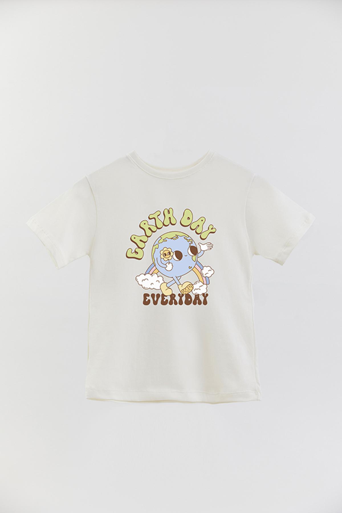REMERA BASIC GIRL RT EARTHDAY EVERYDAY