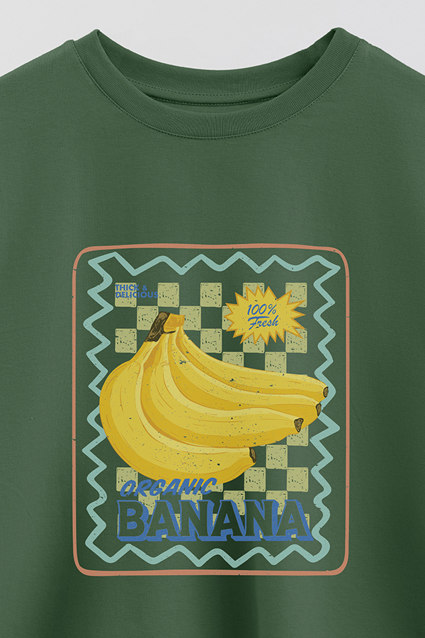 REMERA CROP ESTAMPADA FRSP ORGANIC BANANA
