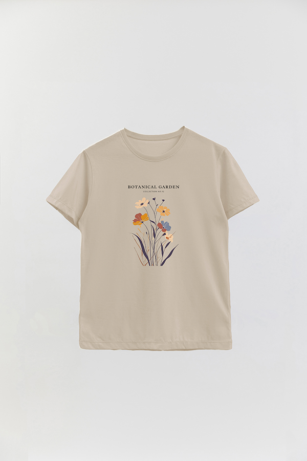 REMERA BASICA ESTAMPADA GARDEN 52