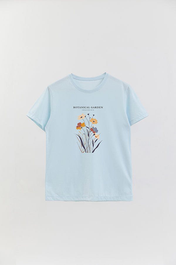 REMERA BASICA ESTAMPADA GARDEN 52