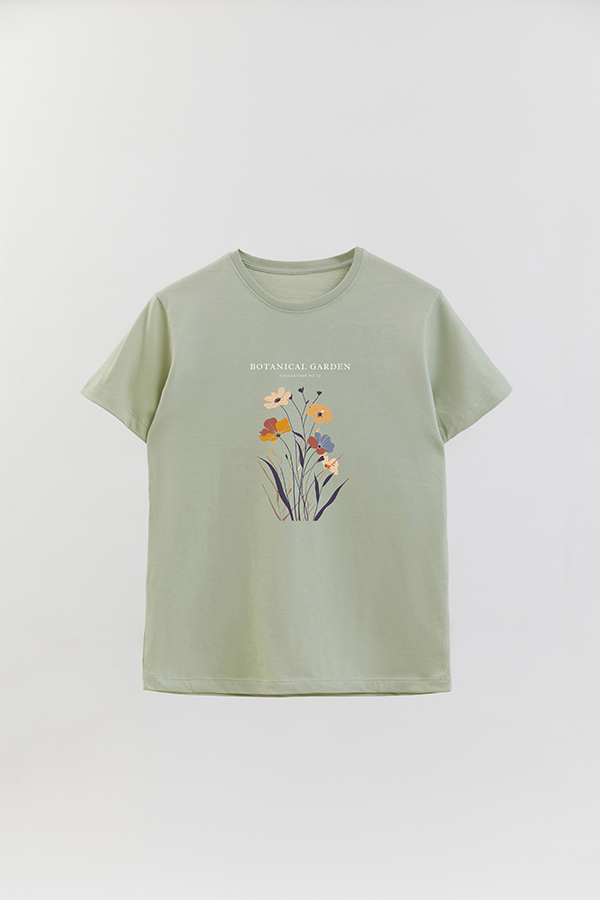 REMERA BASICA ESTAMPADA GARDEN 52