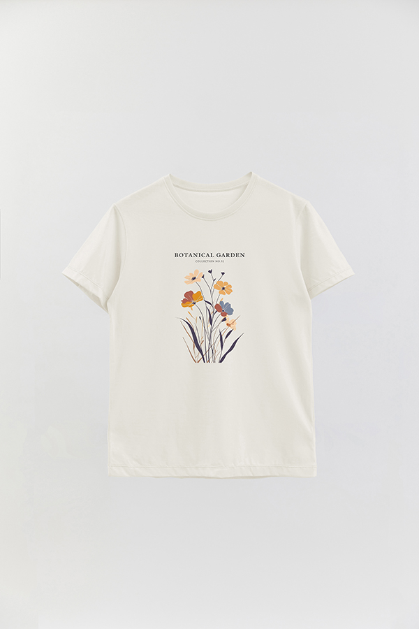 REMERA BASICA ESTAMPADA GARDEN 52