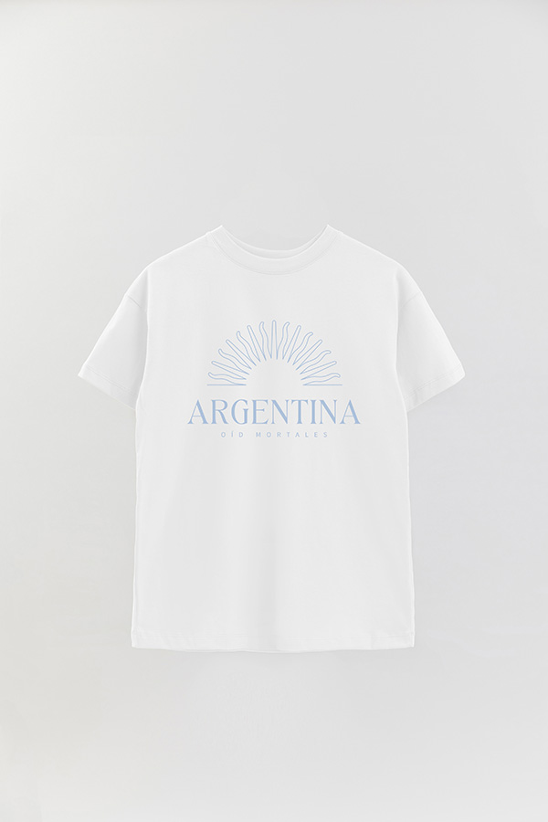 REMERA OVER ESTAMPADA ARG MS OID MORTALES