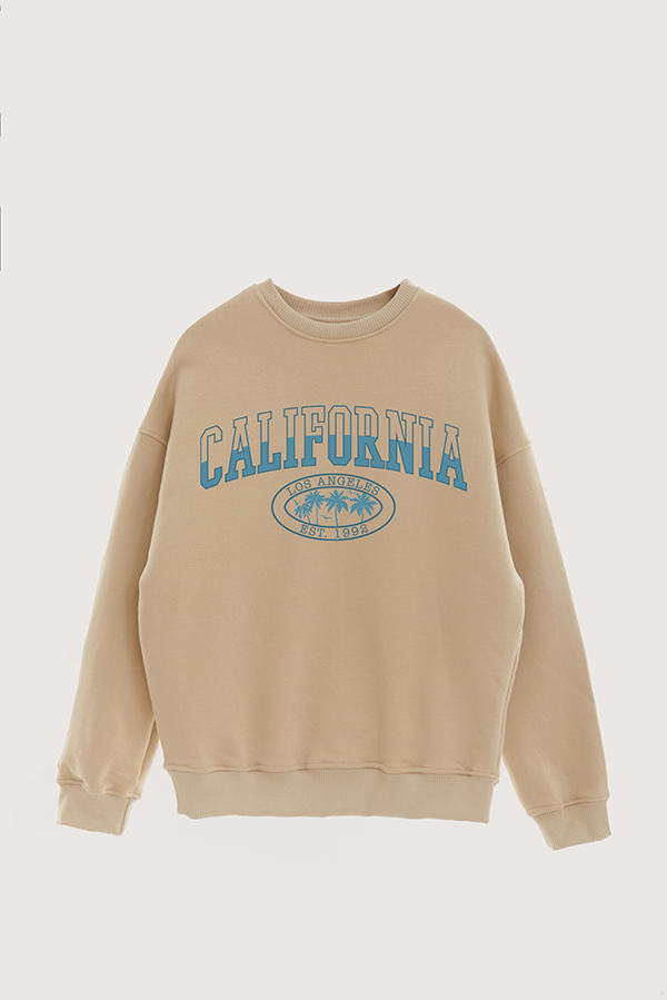 BUZO CREWNECK ESTAMPADO VARSITY CALIFORNIA LA