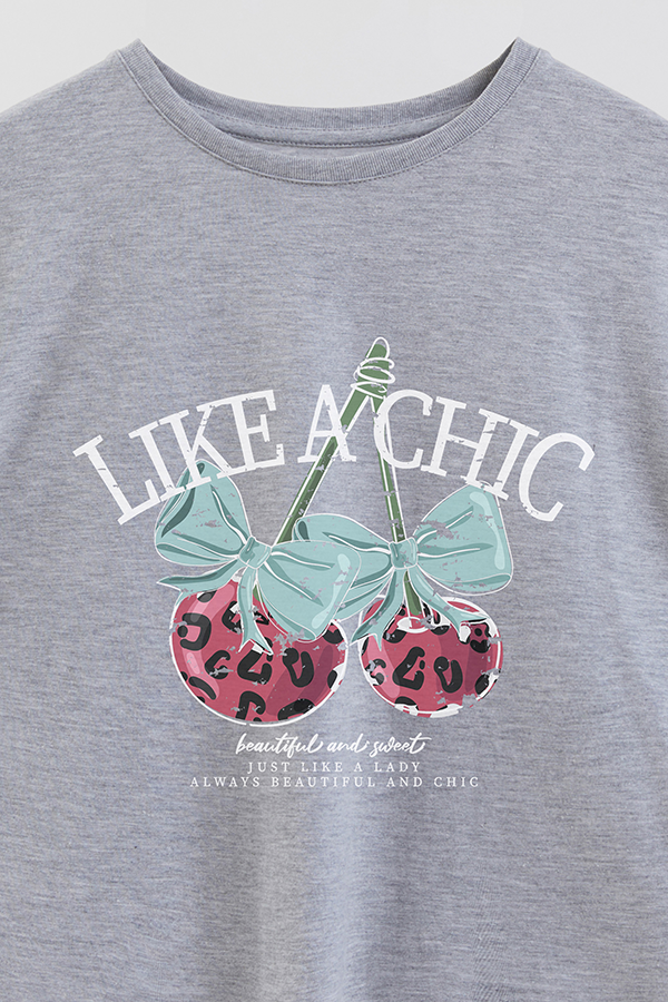REMERA GIRL OVER LIKE A CHIC