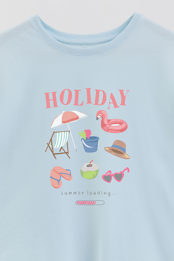REMERA GIRL OVER HOLIDAY