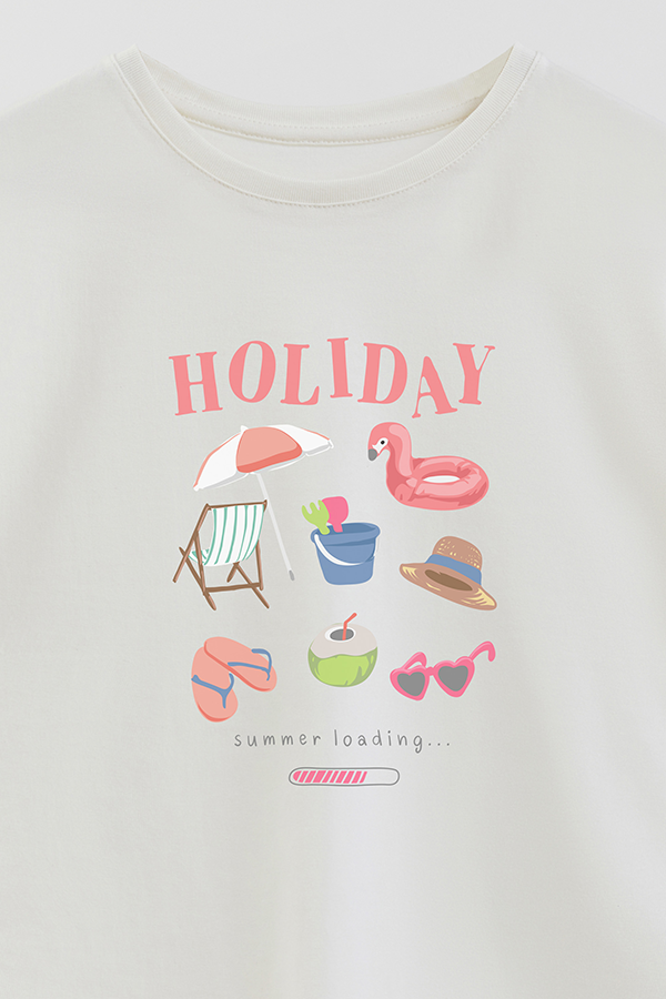 REMERA GIRL OVER HOLIDAY