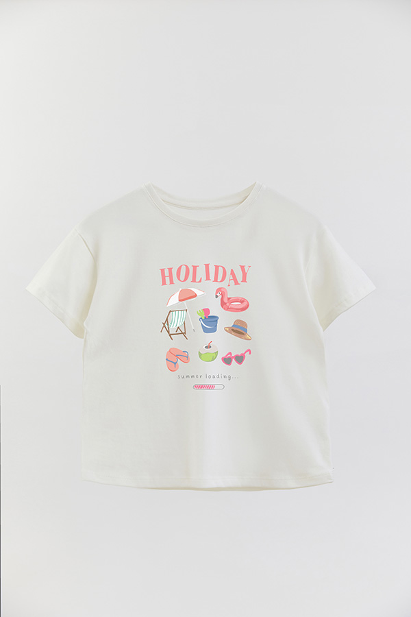 REMERA GIRL OVER HOLIDAY