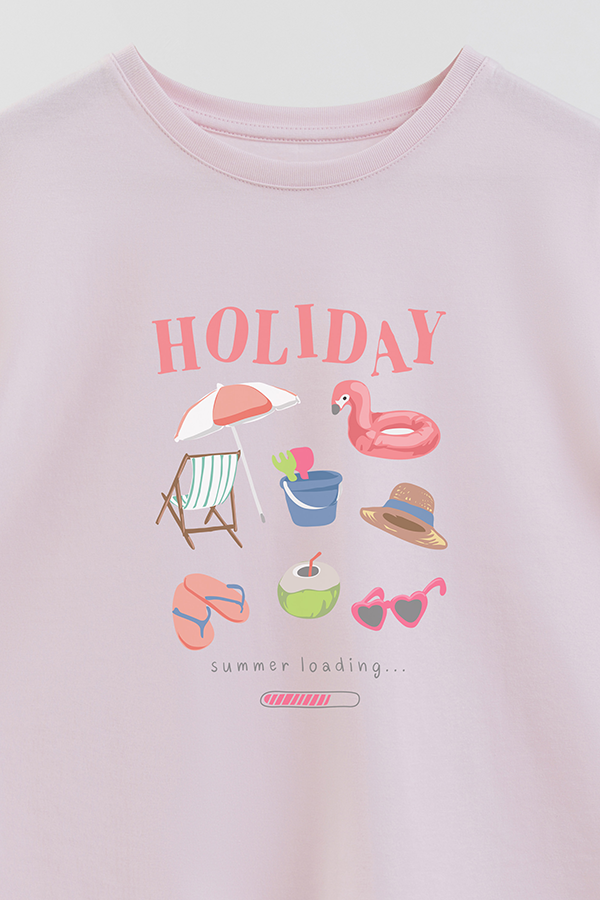 REMERA GIRL OVER HOLIDAY