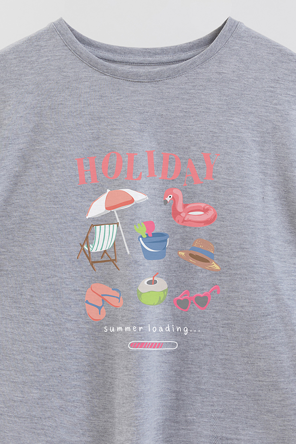 REMERA GIRL OVER HOLIDAY