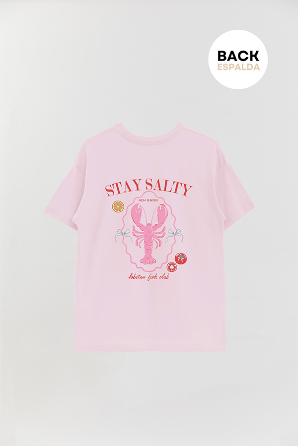REMERA OVER FB ESTAMPADA STAY SALTY