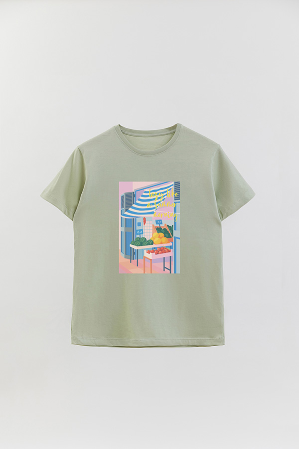 REMERA BASICA ESTAMPADA LAZY