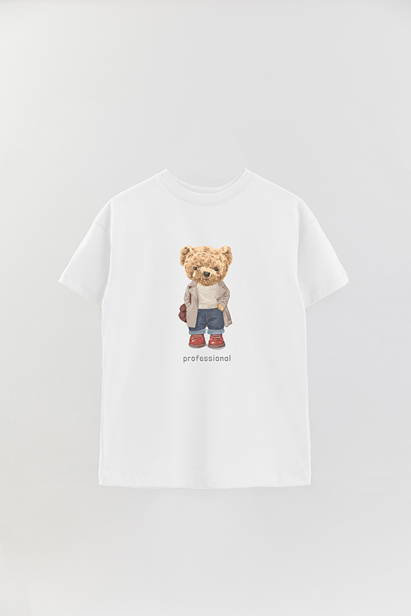 REMERA OVER ESTAMPADA UNISEX TEDDY PROFESSIONAL