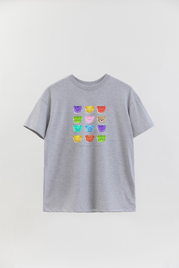 REMERA OVER ESTAMPADA UNISEX TEDDY CUTE AND SWEET