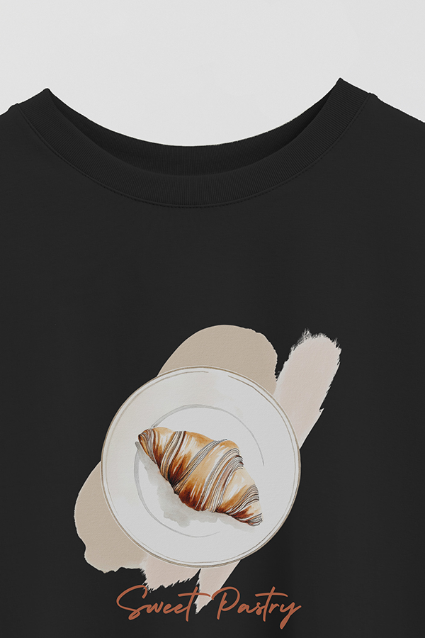 REMERA CROP ESTAMPADA COASTAL SWEET PASTRY