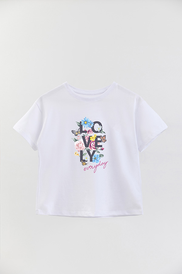 REMERA GIRL OVER LOVELY EVERYDAY