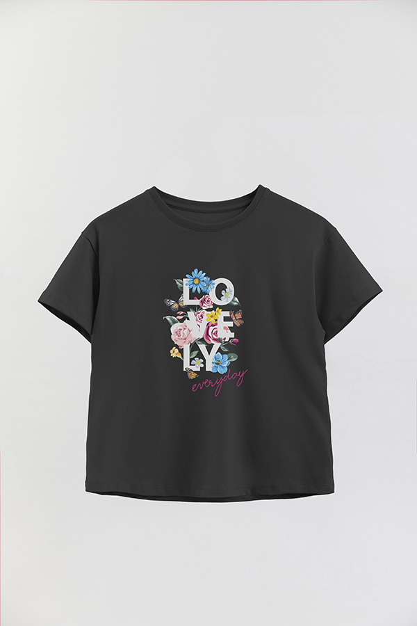 REMERA GIRL OVER LOVELY EVERYDAY