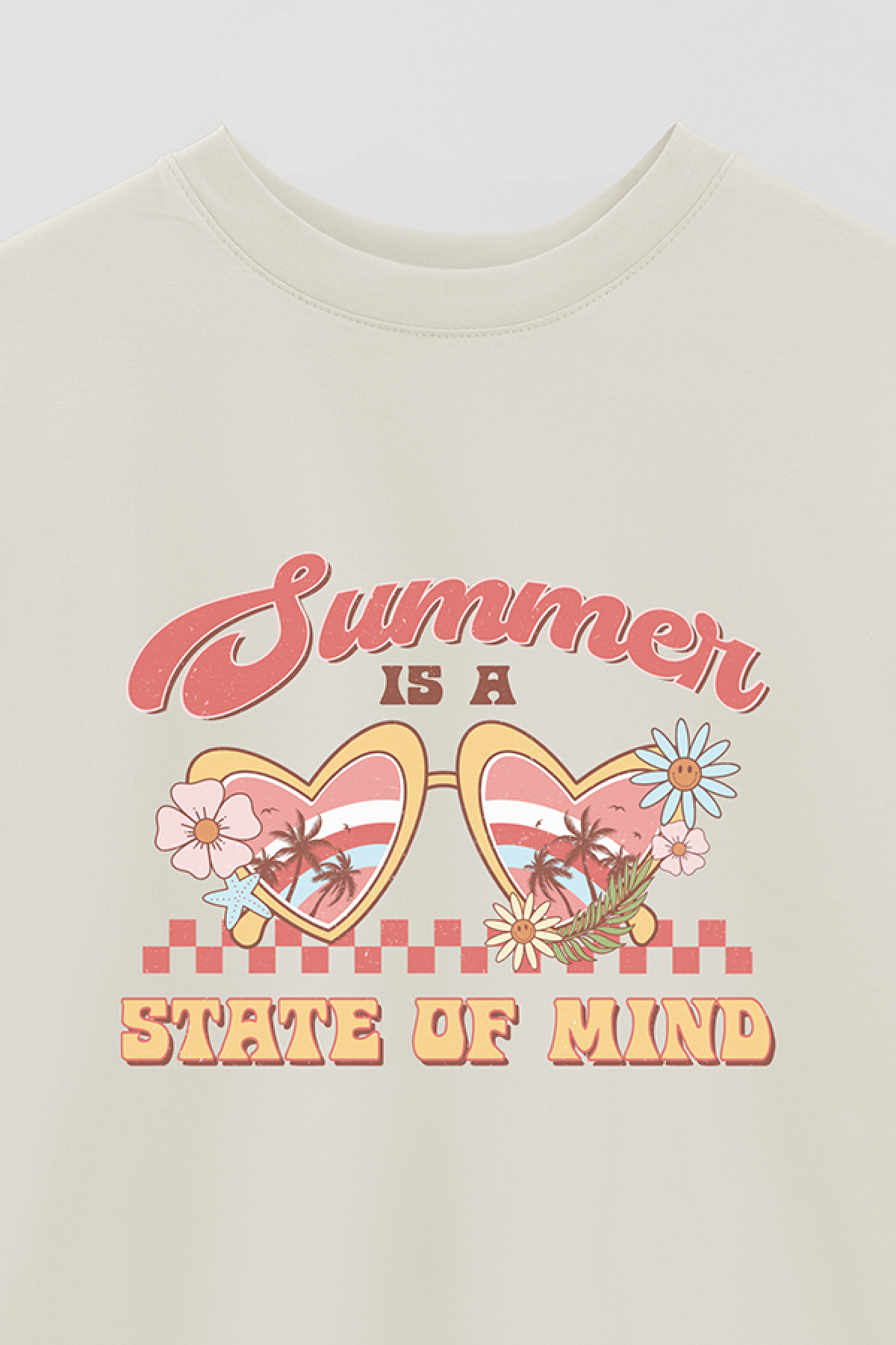 REMERA OVER ESTAMPADA RT SUMMER IS A STATE OF MIND