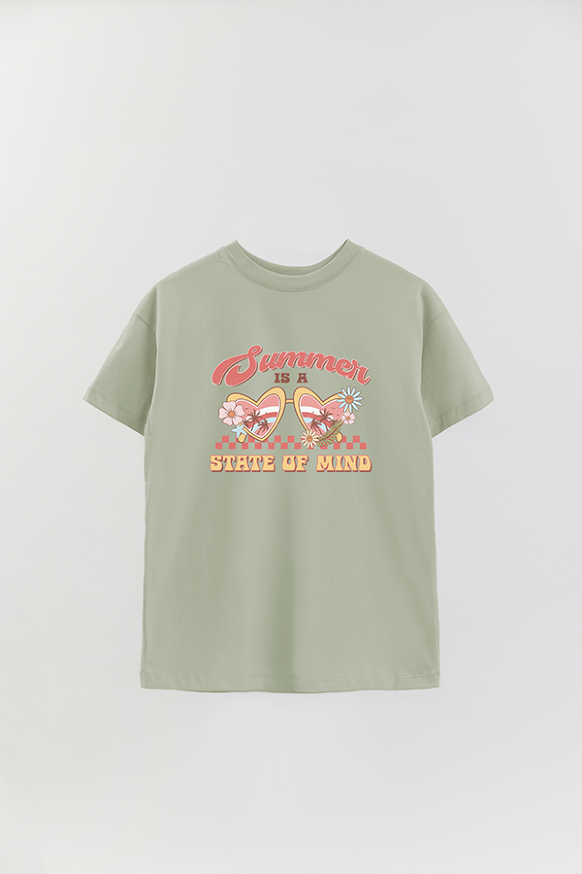 REMERA OVER ESTAMPADA RT SUMMER IS A STATE OF MIND
