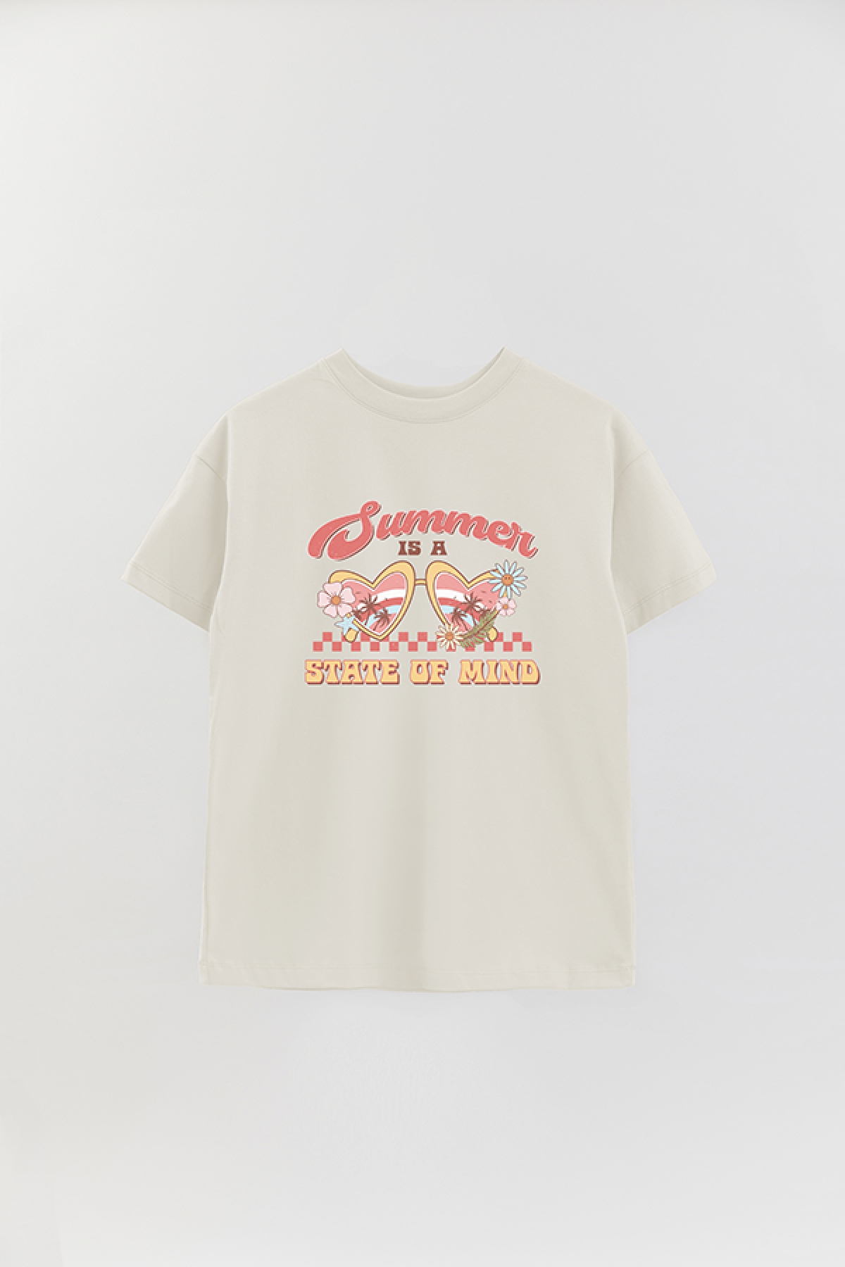 REMERA OVER ESTAMPADA RT SUMMER IS A STATE OF MIND