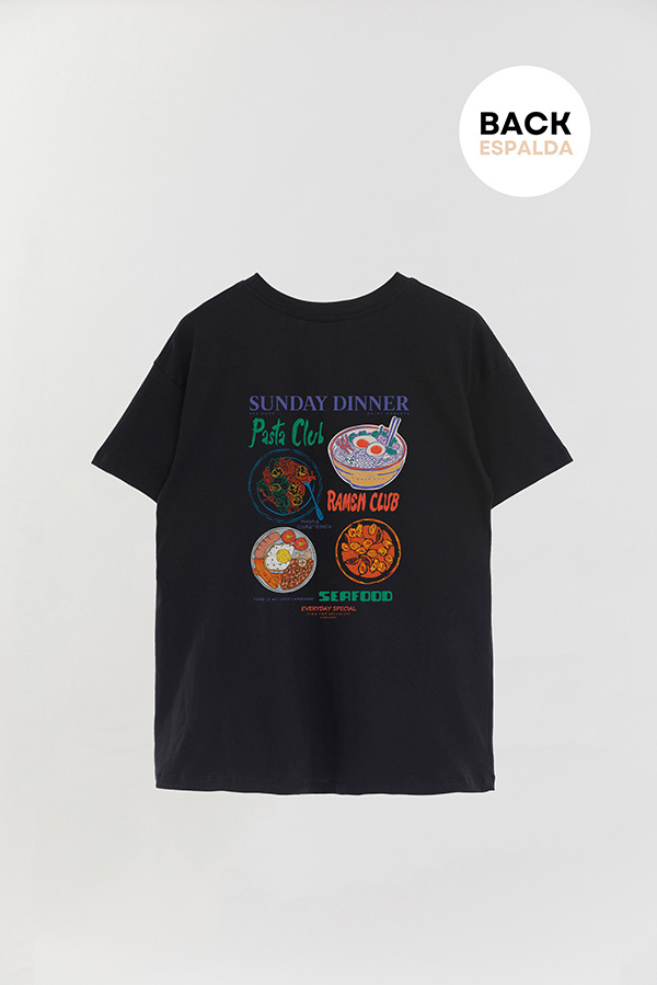 REMERA OVER FB ESTAMPADA SUNDAY DINNER