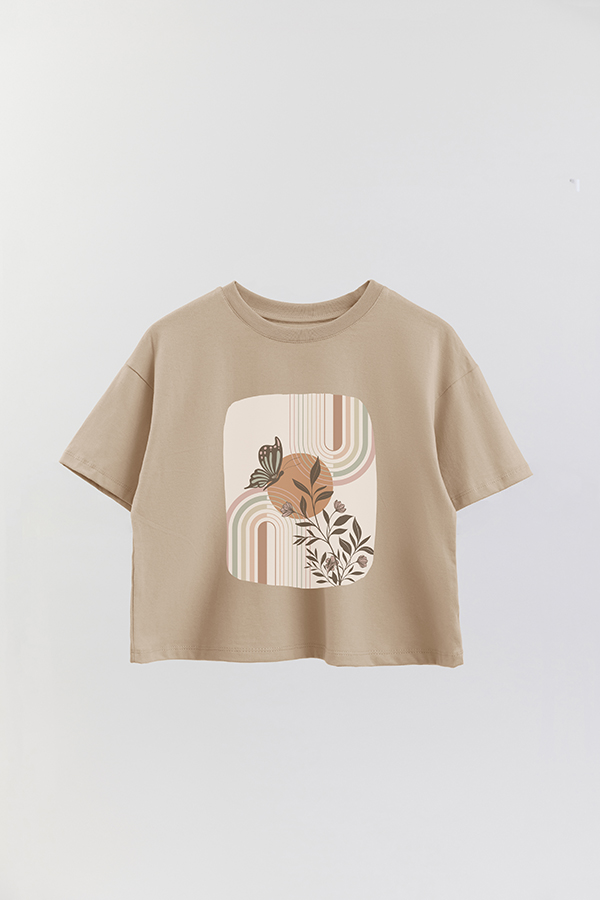 REMERA CROP ESTAMPADA ART 142