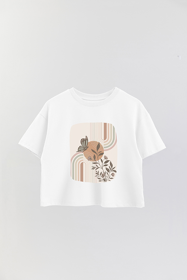 REMERA CROP ESTAMPADA ART 142