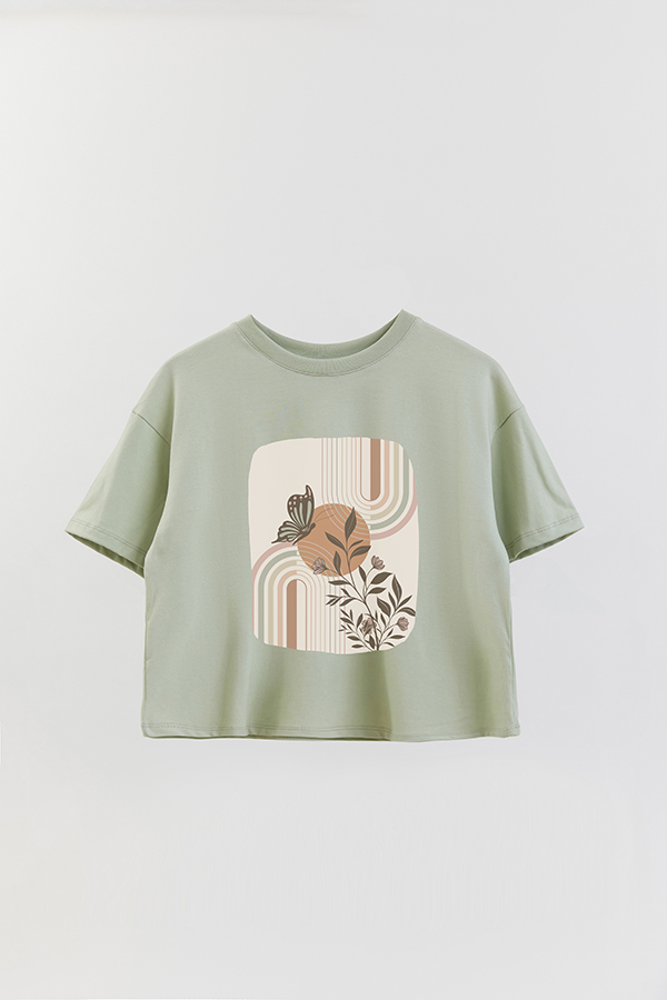 REMERA CROP ESTAMPADA ART 142