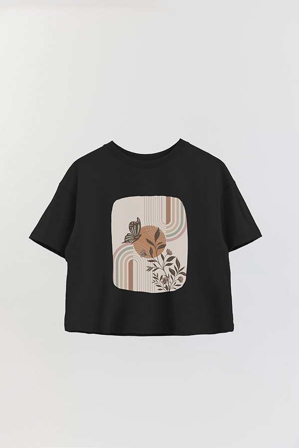 REMERA CROP ESTAMPADA ART 142