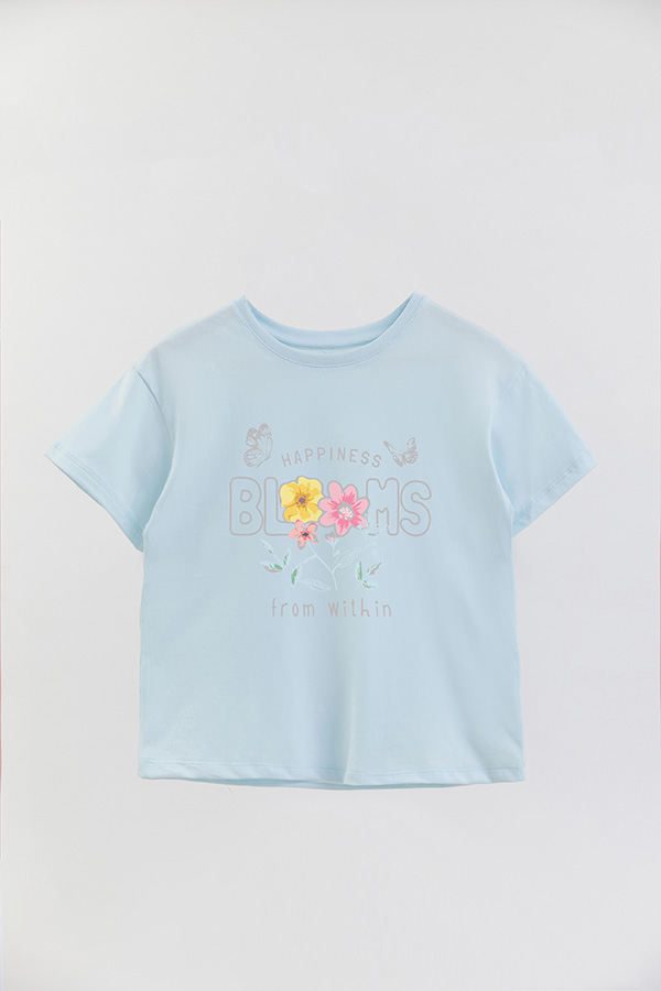 REMERA GIRL OVER HAPPINES BLOOMS 1