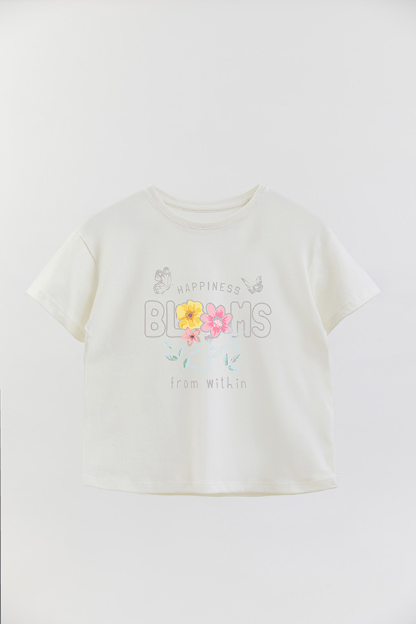 REMERA GIRL OVER HAPPINES BLOOMS 1
