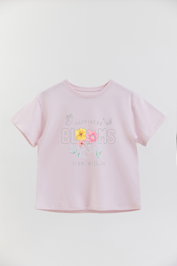 REMERA GIRL OVER HAPPINES BLOOMS 1