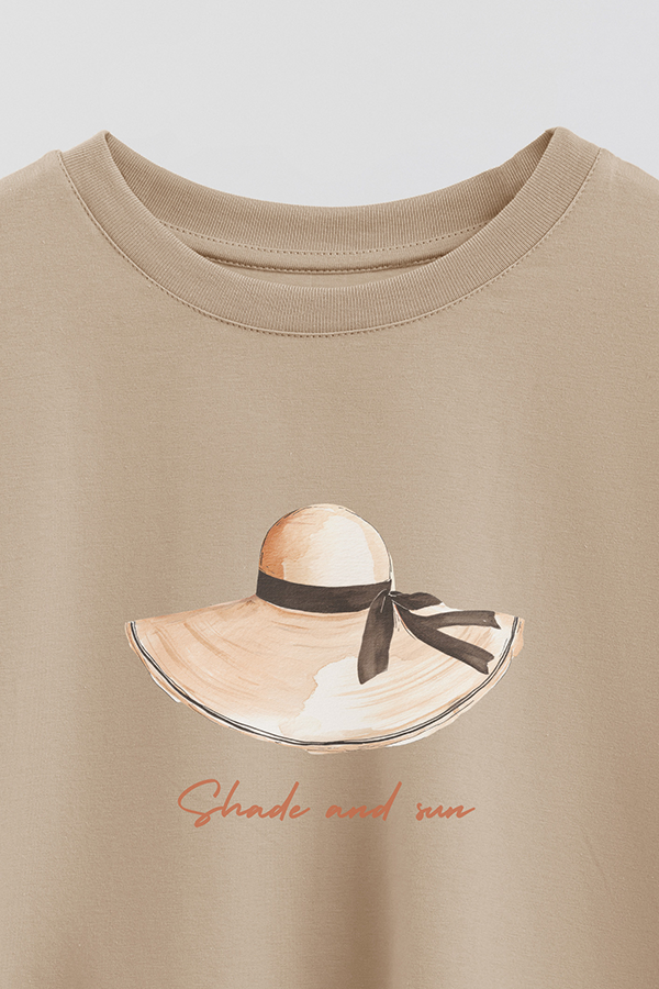 REMERA CROP ESTAMPADA COASTAL SHADE AND SUN
