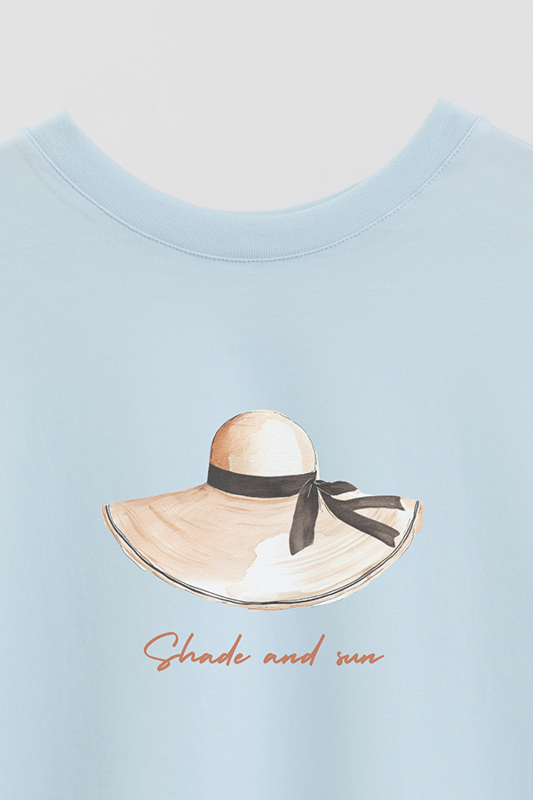 REMERA CROP ESTAMPADA COASTAL SHADE AND SUN