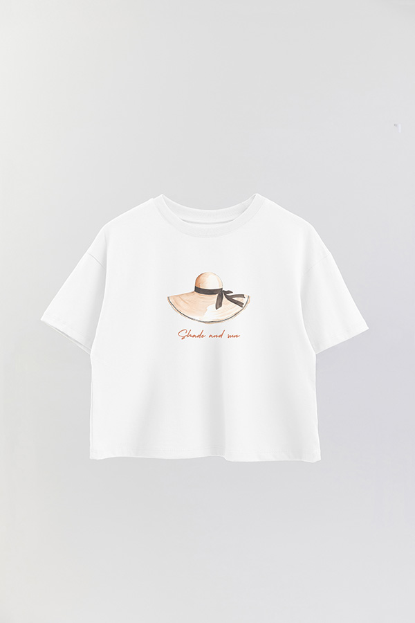 REMERA CROP ESTAMPADA COASTAL SHADE AND SUN