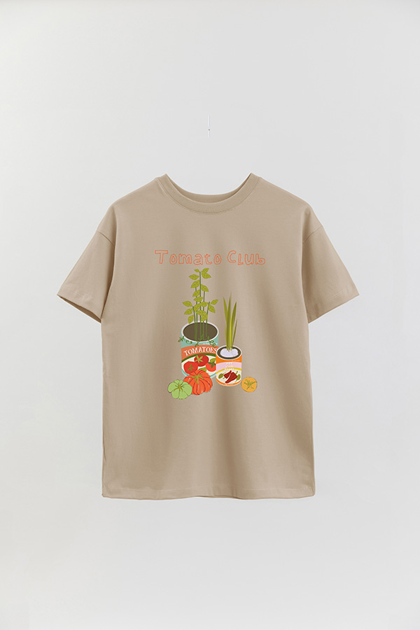 REMERA OVER ESTAMPADA TOMATO CLUB