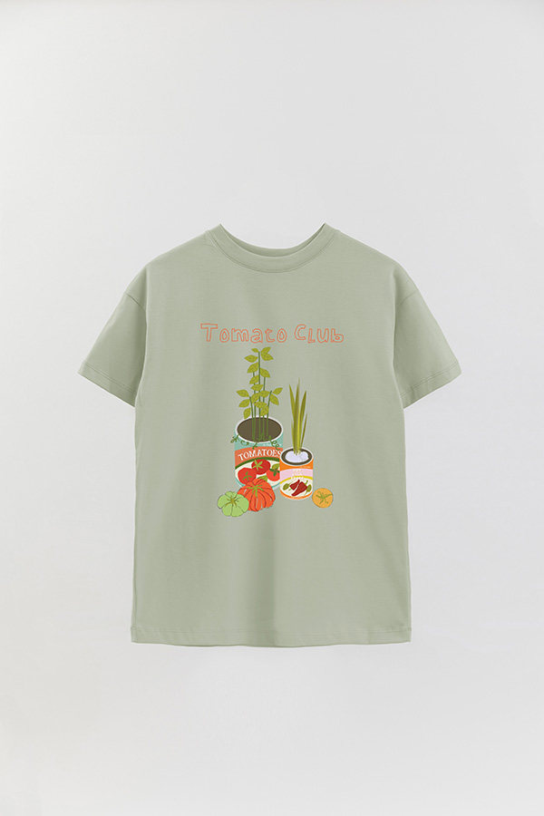 REMERA OVER ESTAMPADA TOMATO CLUB