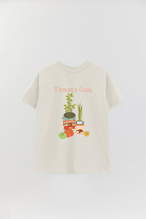 REMERA OVER ESTAMPADA TOMATO CLUB