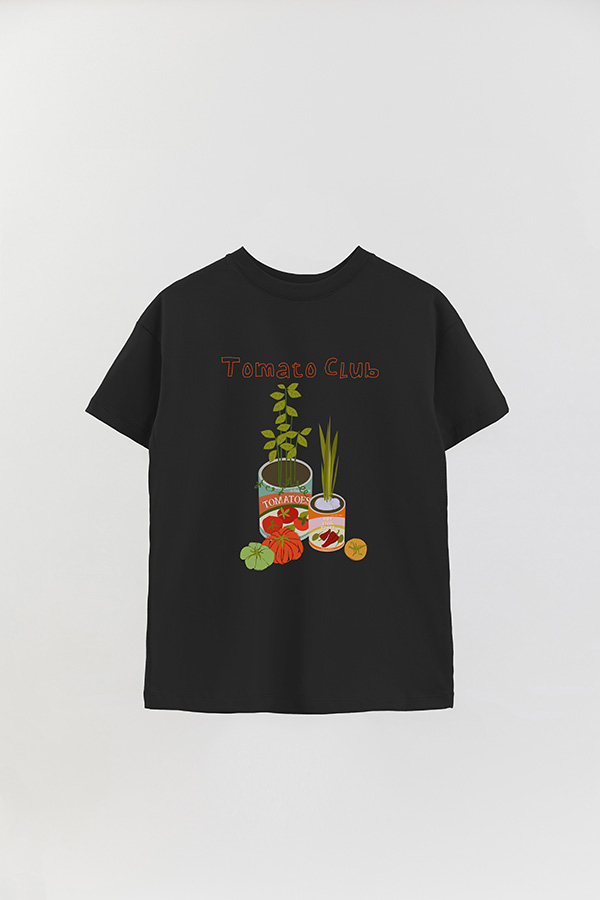 REMERA OVER ESTAMPADA TOMATO CLUB