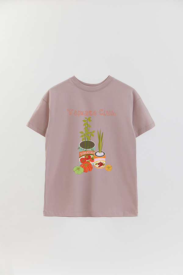 REMERA OVER ESTAMPADA TOMATO CLUB
