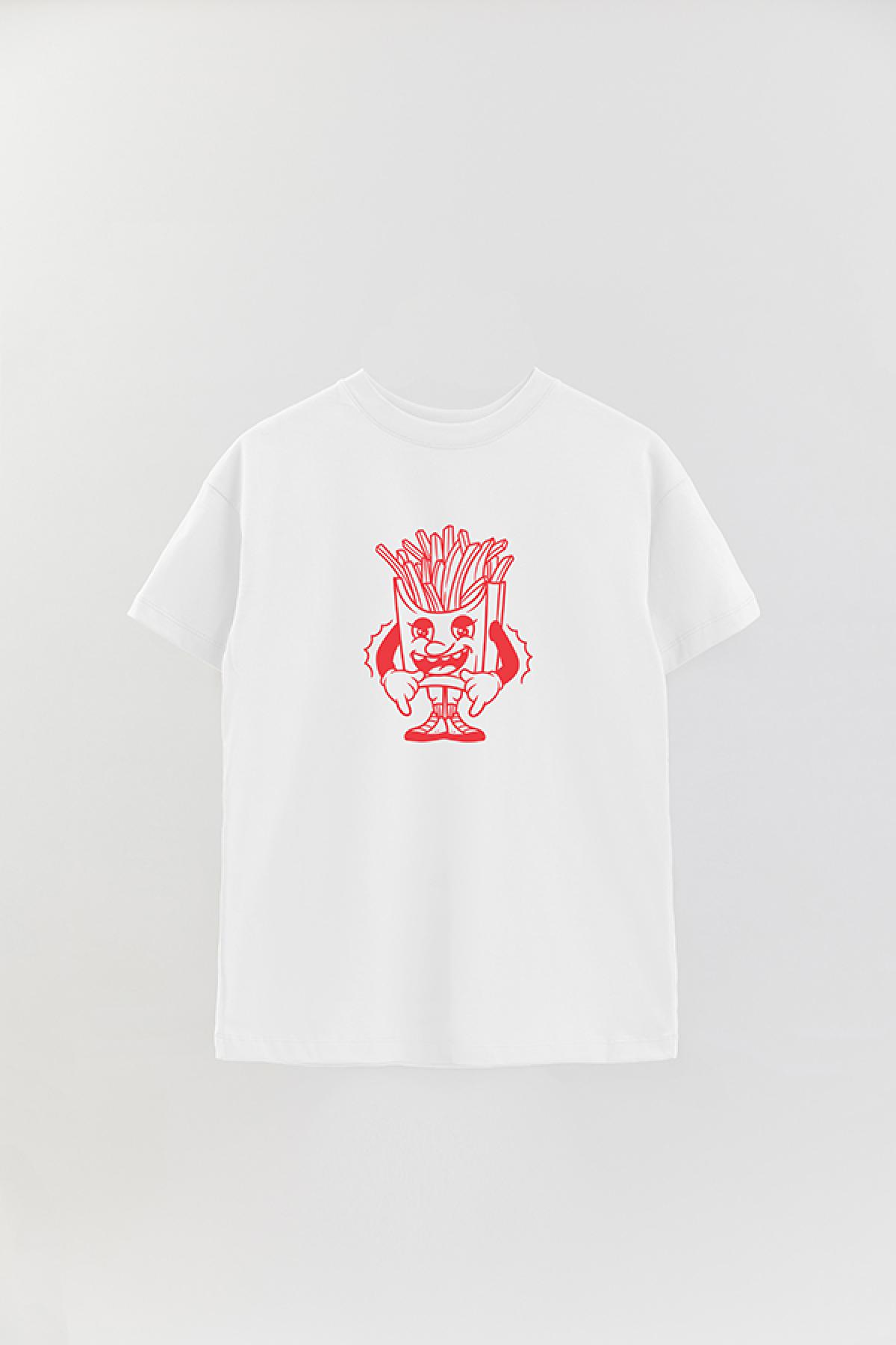 REMERA OVER ESTAMPADA JF CHARMING FRIES