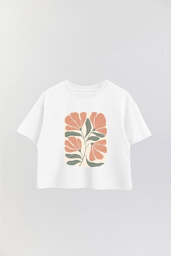 REMERA CROP ESTAMPADA ART 168