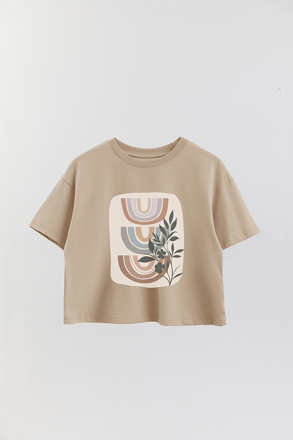 REMERA CROP ESTAMPADA ART 141