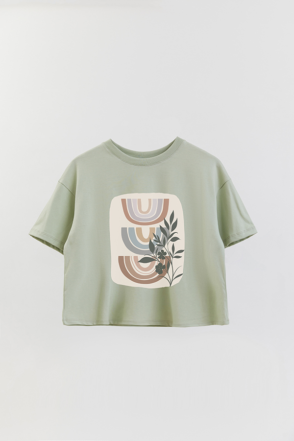REMERA CROP ESTAMPADA ART 141