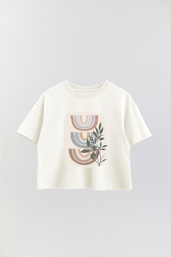 REMERA CROP ESTAMPADA ART 141